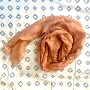 Sheer Nude Scarf 100% Pure Silk